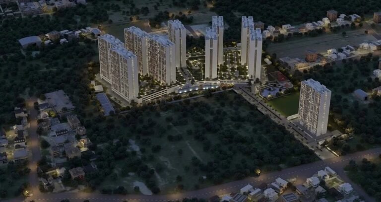 SOBHA Dream Gardens aerial night view
