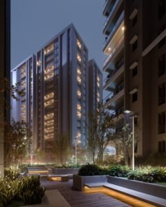SOBHA Infinia tower at night