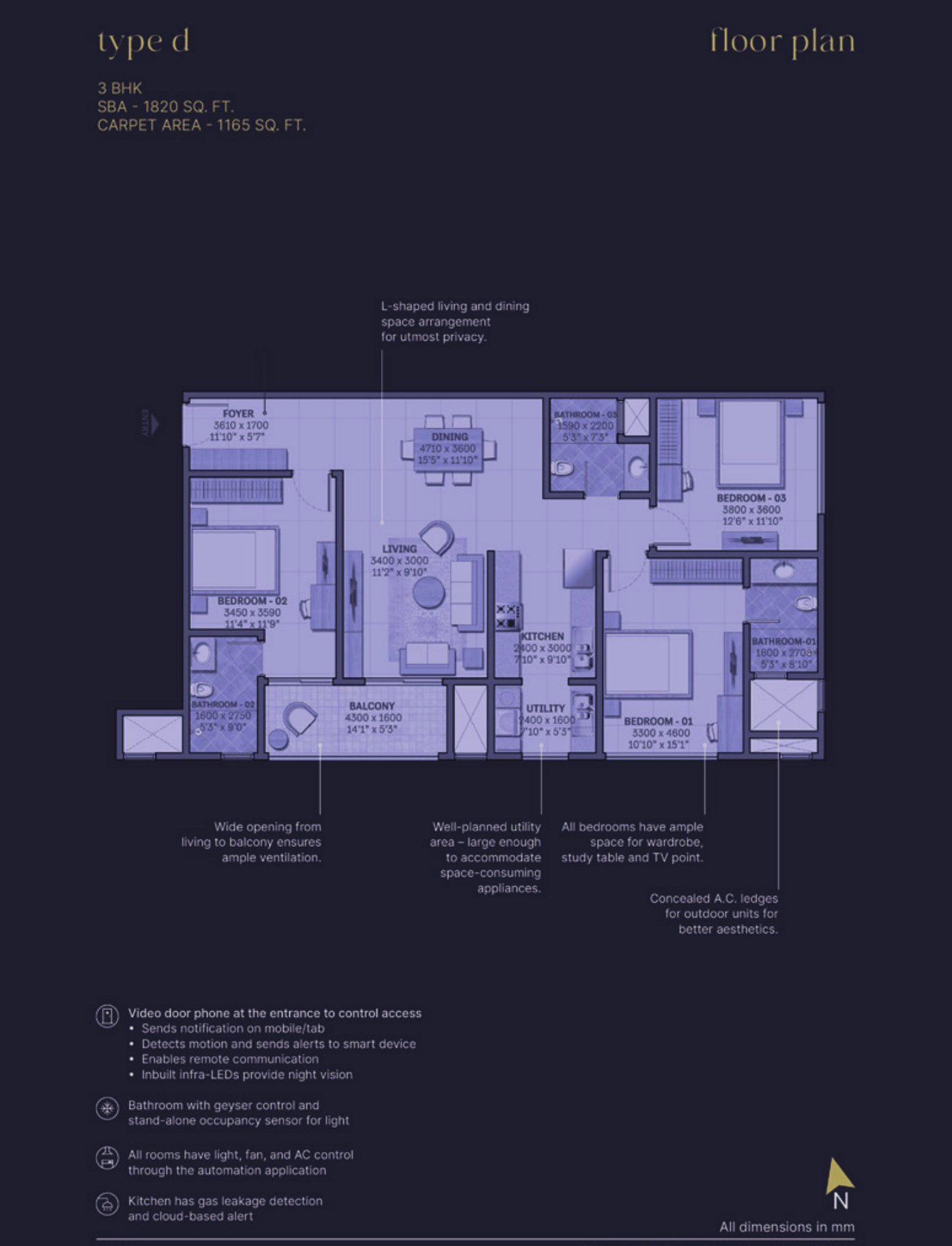 SOBHA Insignia Bellandur: Luxury Ready 3, 3.5 & 4 BHK Homes — floor plan preview