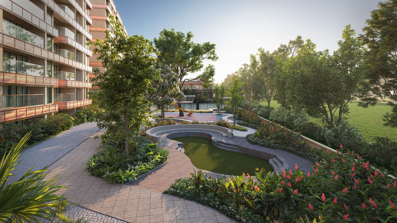 SOBHA Magnus landscaped gardens and amphitheatre