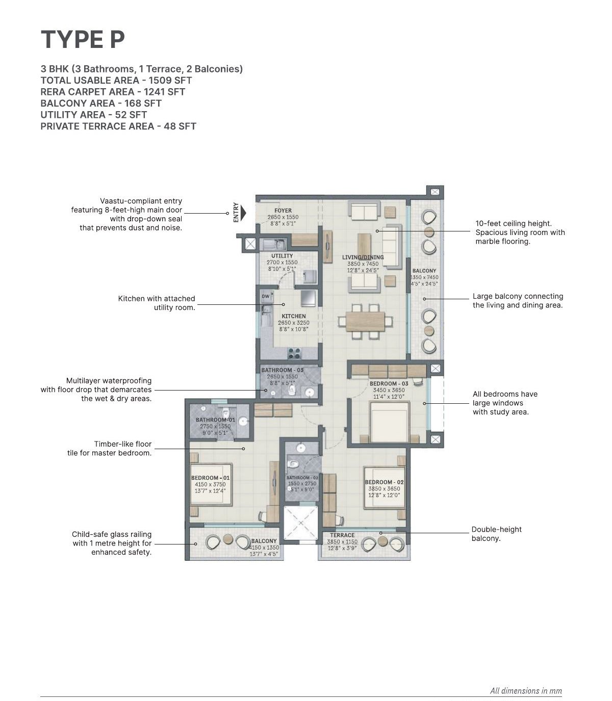 SOBHA Nesara Kothrud Pune: Luxury 3, 3.5, 4 & 4.5 BHK Homes — floor plan preview