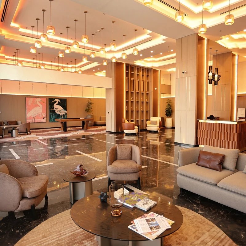 SOBHA Nesara double-height lobby