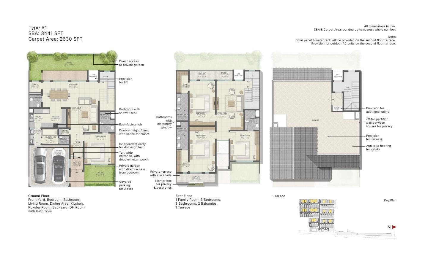 SOBHA Oakshire Devanahalli: Luxury 4 BHK Row Houses off Bellary Road — floor plan preview