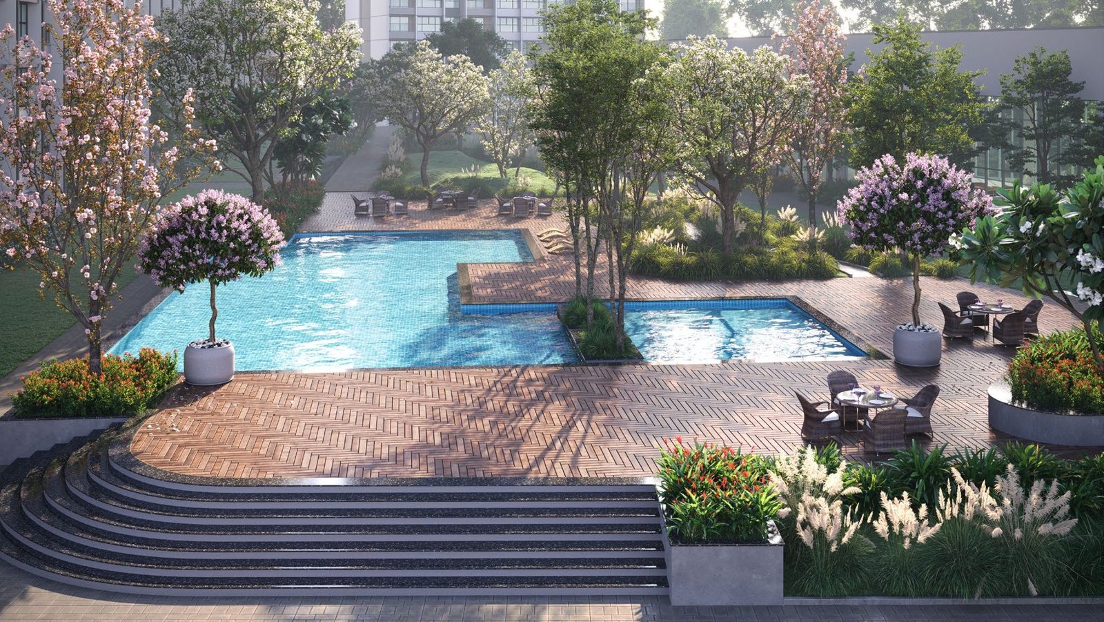 SOBHA Townpark lap and leisure pool