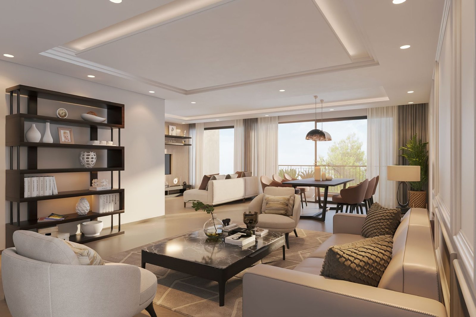 SOBHA Townpark living and dining room