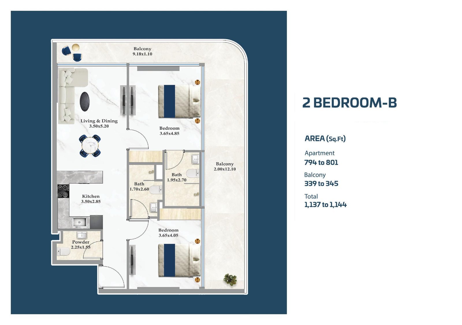 2 Bedroom B