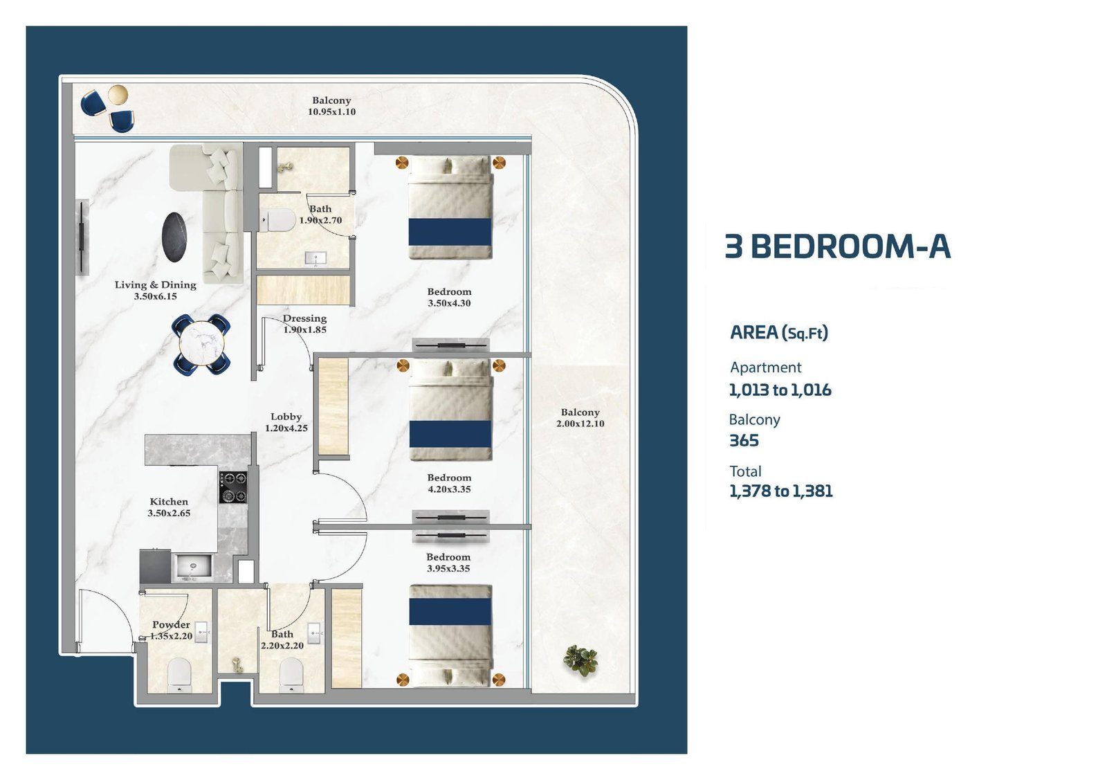 3 Bedroom A