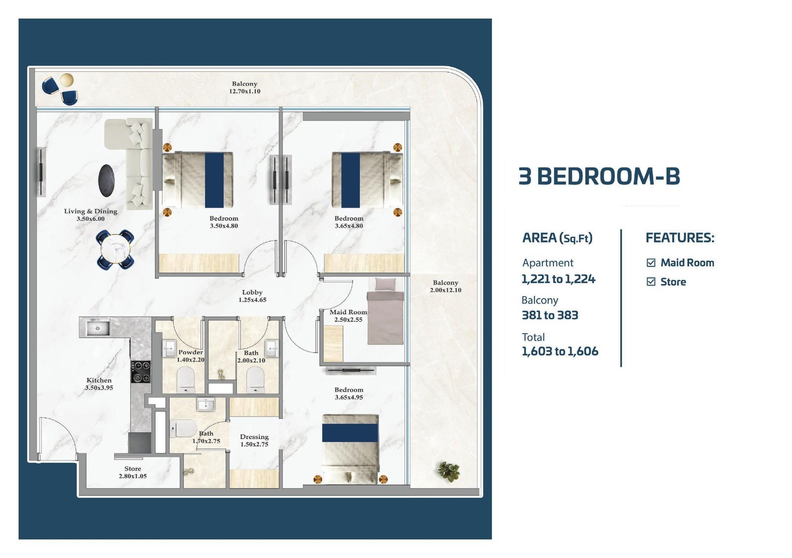 3 Bedroom B