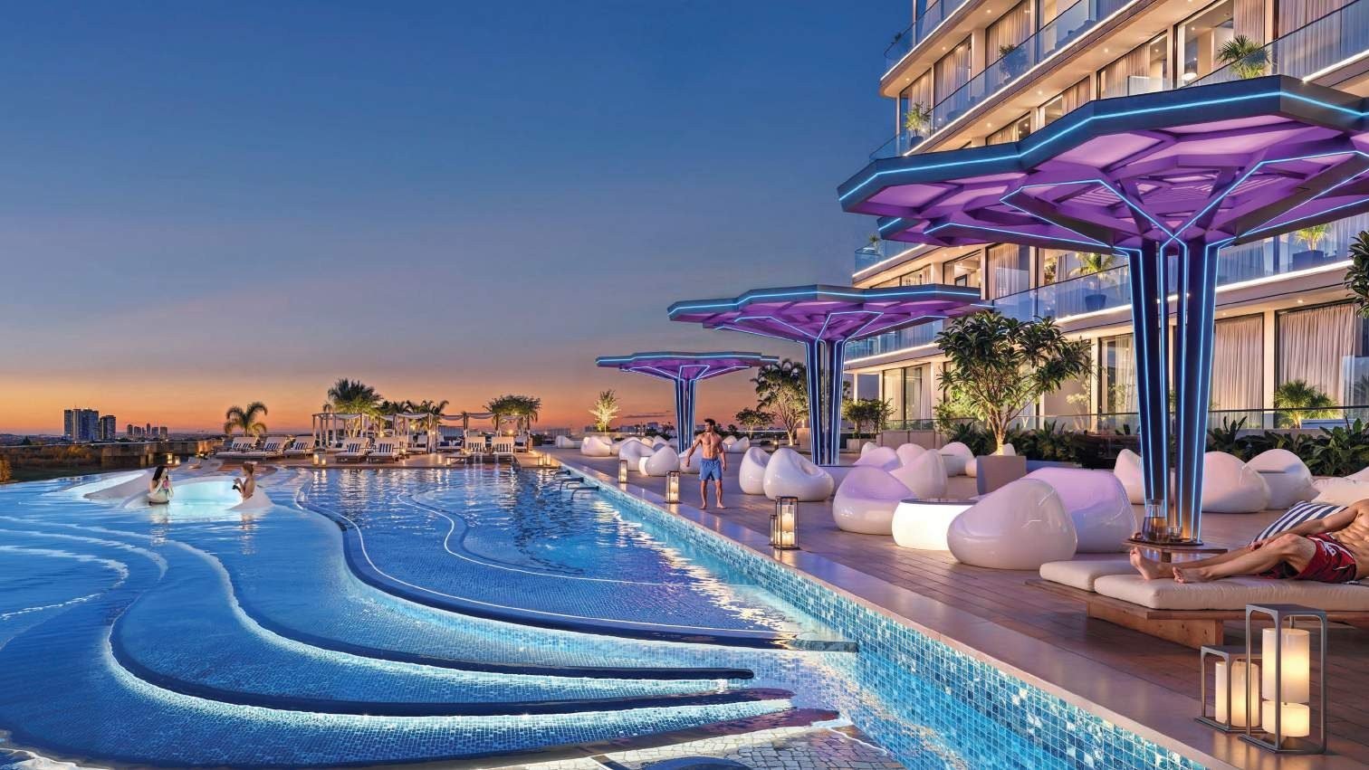 Sparklz by Danube infinity pool