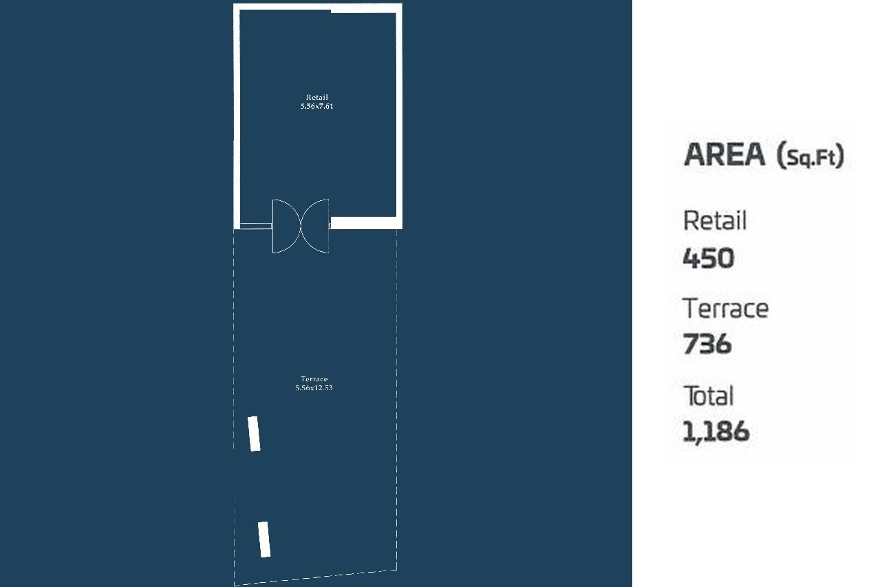 Timez by Danube Retail: Luxury Retail Shops in Dubai Silicon Oasis — floor plan preview