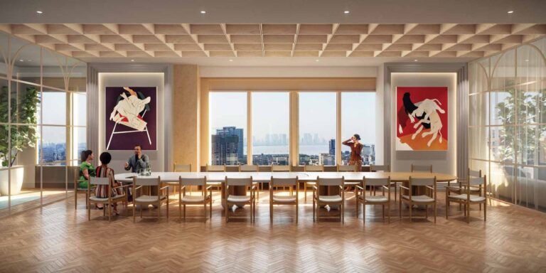 Office conference room with sea view at Turner House Bandra West