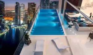 Viewz by Danube rooftop pool over JLT